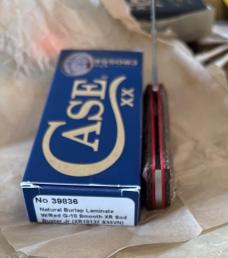 Case 2025 SFO Crossroads Natural Burlap with Red G10 Liners