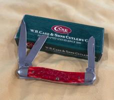 Case XX 2004 Silver script red bone medium stockman 6318