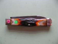   DANIELS FAMILY KNIFE BRANDS-TITUSVILLE CUTLERY-LEXINGTONIAN-AMBER STAG DAMASCUS