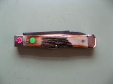   DANIELS FAMILY KNIFE BRANDS-TITUSVILLE CUTLERY-LEXINGTONIAN-BURNT STAG DAMASCUS