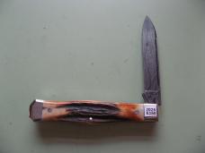   DANIELS FAMILY KNIFE BRANDS-TITUSVILLE CUTLERY-LEXINGTONIAN-BURNT STAG DAMASCUS