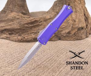 Microtech Hera® II Mini D/E Purple Stonewash Standard 1702M-10PU
