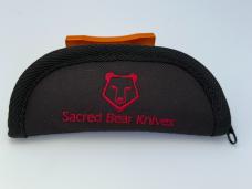 SACRED BEAR "TORY UTT" CUSTOM AMBER STAG MODIFIED TRAPPER CPM 154 KNIFE