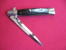 Vintage 1950's Picklock 9" Italian STILETTO Horn Switchblade Knife - Like New