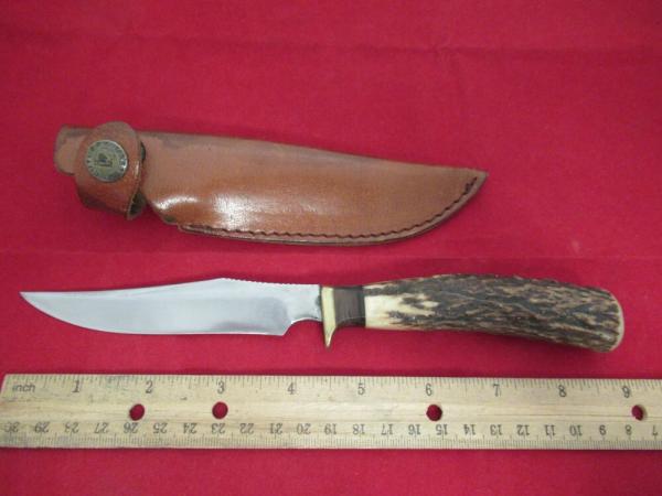 Ruana Butt Stamp Stag Handle Fixed Blade Ruana Butt Stamp Stag Handle Fixed Blade