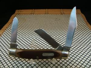 SCHRADE OLD TIMER 8OT SR. STOCKMAN HIGH CARBON STEEL BLADES VINTAGE UNUSED USA FOLDING POCKET KNIFE