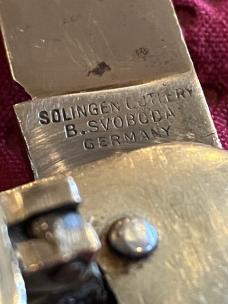 B.SVOBODA "Springer" Tang Stamped