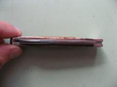   DANIELS FAMILY KNIFE BRANDS-TITUSVILLE CUTLERY-LEXINGTONIAN-BROWN SUGAR GIRAFFE BONE