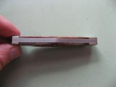   DANIELS FAMILY KNIFE BRANDS-TITUSVILLE CUTLERY-LEXINGTONIAN-BROWN SUGAR GIRAFFE BONE