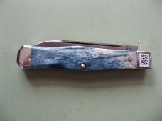   DANIELS FAMILY KNIFE BRANDS-TITUSVILLE CUTLERY-LEXINGTONIAN-OLYMPIC BLUE GIRAFFE BONE