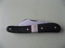   DANIELS FAMILY KNIFE BRANDS-TITUSVILLE CUTLERY-ROOSTER COMB-EBONY WOOD