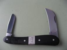  DANIELS FAMILY KNIFE BRANDS-TITUSVILLE CUTLERY-ROOSTER COMB-EBONY WOOD