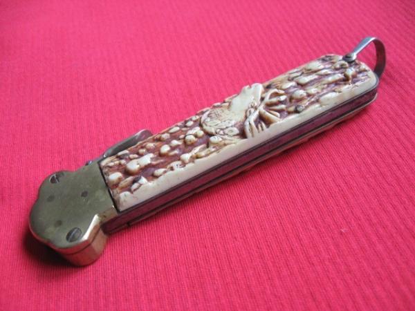 RARE Vintage Large French Eclair Gravity OTF Knife