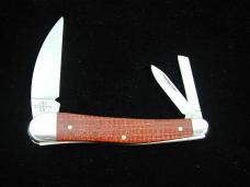 Case xx 2025 Smooth Dark Red Burlap Micarta Seahorse Whittler Knife 12276 USA Made NMIB 10355WH CS