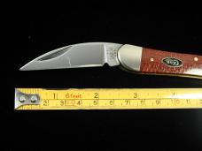 Case xx 2025 Smooth Dark Red Burlap Micarta Seahorse Whittler Knife 12276 USA Made NMIB 10355WH CS