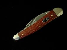 Case xx 2025 Smooth Dark Red Burlap Micarta Seahorse Whittler Knife 12276 USA Made NMIB 10355WH CS