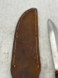 Marbles Gladstone Michigan USA Vintage Fixed Blade Hunting Knife With Sheath (5)
