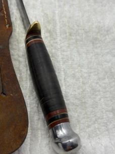 Marbles Gladstone Michigan USA Vintage Fixed Blade Hunting Knife With Sheath (5)
