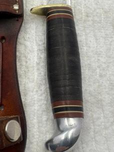 Marbles Gladstone Michigan USA Vintage Fixed Blade Hunting Knife With Sheath (5)