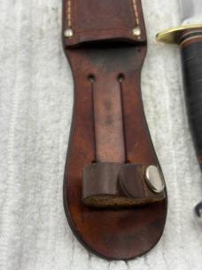 Marbles Gladstone Michigan USA Vintage Fixed Blade Hunting Knife With Sheath (5)