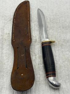 Marbles Gladstone Michigan USA Vintage Fixed Blade Hunting Knife With Sheath (5)