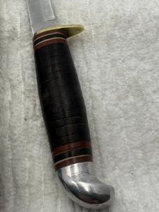 Marbles Gladstone Michigan USA Vintage Fixed Blade Hunting Knife With Sheath (5)
