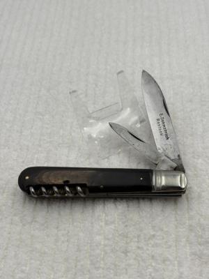 E, Dohmstrick Vintage Cork Screw & 2 Blade Pocket Knife (67)