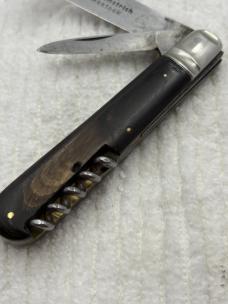 E, Dohmstrick Vintage Cork Screw & 2 Blade Pocket Knife (67)