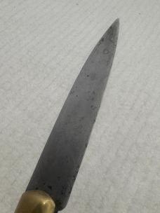 Vintage Made In France 1 Blade Pocket Knife Decorative Flowered Handle (120)