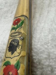 Vintage Made In France 1 Blade Pocket Knife Decorative Flowered Handle (120)