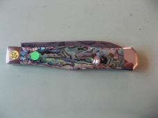   DANIELS FAMILY KNIFE BRANDS-TITUSVILLE CUTLERY-LEXINGTONIAN-PAUA ABALONE DAMASCUS
