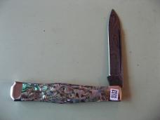   DANIELS FAMILY KNIFE BRANDS-TITUSVILLE CUTLERY-LEXINGTONIAN-PAUA ABALONE DAMASCUS