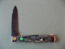   DANIELS FAMILY KNIFE BRANDS-TITUSVILLE CUTLERY-LEXINGTONIAN-PAUA ABALONE DAMASCUS