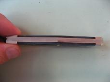   DANIELS FAMILY KNIFE BRANDS-TITUSVILLE CUTLERY-LEXINGTONIAN-BLACK LIP PEARL DAMASCUS