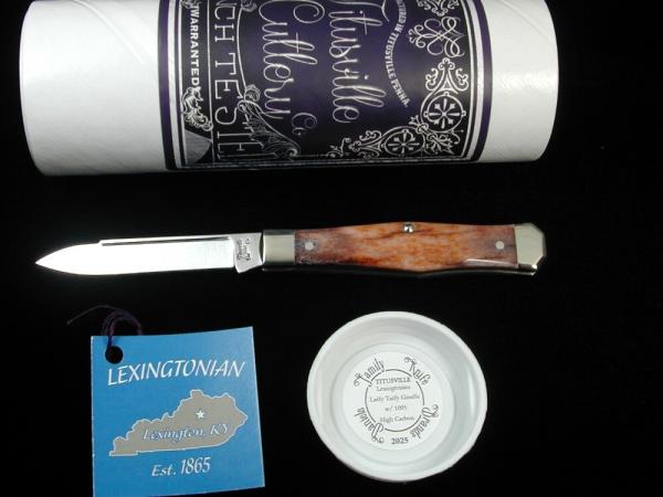 Titusville Cutlery Laffy Taffy Giraffe Bone Lexingtonian Coffin Jack Knife Rare 1 of 13 COA USA Made Titusville Cutlery Laffy Taffy Giraffe Bone Lexingtonian Coffin Jack Knife Rare 1 of 13 COA USA Made