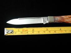 Titusville Cutlery Laffy Taffy Giraffe Bone Lexingtonian Coffin Jack Knife Rare 1 of 13 COA USA Made