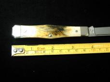 Titusville Cutlery Brown Sugar Giraffe Bone Lexingtonian Coffin Jack Knife Rare 1 of 10 COA USA Made