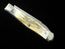 Titusville Cutlery Brown Sugar Giraffe Bone Lexingtonian Coffin Jack Knife Rare 1 of 10 COA USA Made