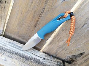Benchmade Intersect Fixed Blade Knife Blue Santoprene Handle MagnaCut Blade - New