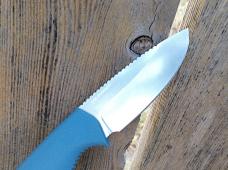 Benchmade Intersect Fixed Blade Knife Blue Santoprene Handle MagnaCut Blade - New