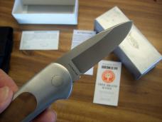 Vintage Boker Top Lock ll Automatic Small Exotic Thuya Wood UNUSED Box Sheath Papers