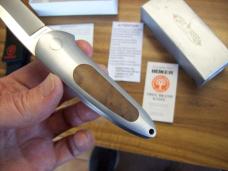 Vintage Boker Top Lock ll Automatic Small Exotic Thuya Wood UNUSED Box Sheath Papers