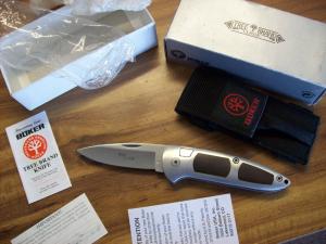 Vintage Boker Top Lock Automatic Large Exotic Cocobolo Wood UNUSED Box Sheath Papers