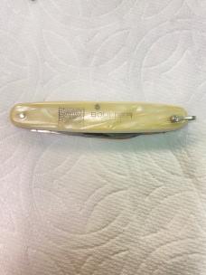 Vintage Western States “Boulder Dam” Two-Blade Pocket Knife – 1930s Souvenir – Pearl Celluloid Handl