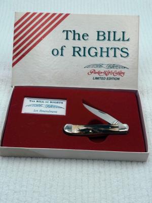 Parker Edwards USA 1986 Ltd Ed Bolster Stamped #092 One Blade Mini Trapper