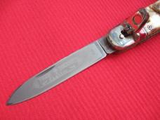 Vintage German Rams Horn Boker 712 Leverlock Switchblade Knife - Custom