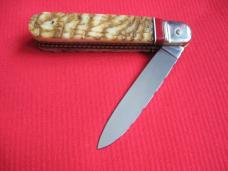 Vintage German Rams Horn Boker 712 Leverlock Switchblade Knife - Custom