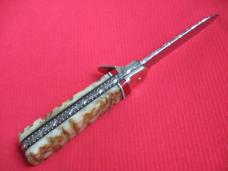 Vintage German Rams Horn Boker 712 Leverlock Switchblade Knife - Custom