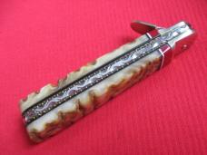 Vintage German Rams Horn Boker 712 Leverlock Switchblade Knife - Custom