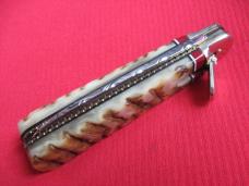 Vintage German Rams Horn Boker 712 Leverlock Switchblade Knife - Custom